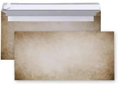 Produktbild von 10 Stück Briefumschläge Umschläge VINTAGE altes Papier marmoriert braun beige Nostalgie creme-farben DIN Lang 22 x 11 cm Briefkuvert mit Haftklebestreifen rustikal antik10 Stück
