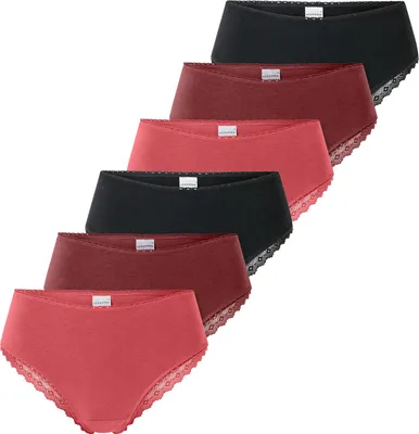 Produktbild von Schiesser Damen Brasilslip Modern Multipacks 6-Pack, sortiert5 - Größe 44