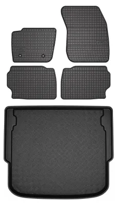 Obrázok produktu pre Gumové autokoberce SolidPRO + vaňa kufra pre: Ford Mondeo MK4 2007-2012 hatchback 5 ks