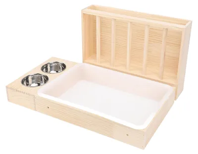 Produktbild von Hooivoerstation für kleine Tiere - Futterspender für Kaninchen und Hamster