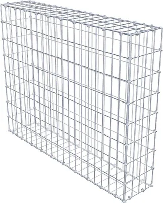 Produktbild von Gabione 100 cm x 80 cm x 20 cm (L x H x T), Maschenweite 5 x 10 cm, Spiralring