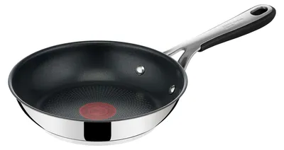 Produktbild von Tefal Jamie Oliver Kitchen Essentials Pfanne 20 cm E31402, Allzweckpfanne, Edelstahl, Edelstahl, Titan, Thermoplast, Thermo-Punkt