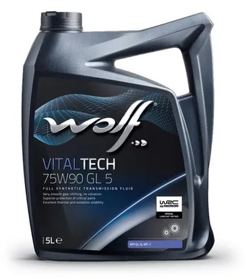 Produktbild von WOLF 1051905 Vitaltech Getriebeöl 75W-90 für Schaltgetriebe Differentialgetriebe 5L