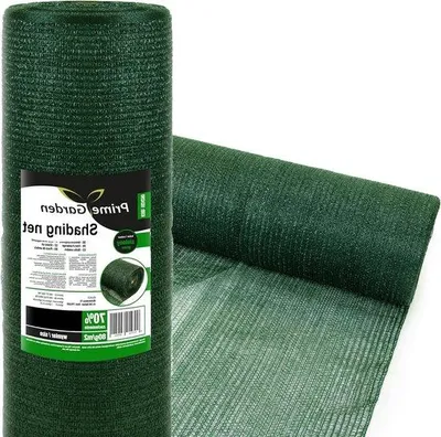 Zdjęcie produktu dla Siatka cieniująca 70% z ochroną przed promieniowaniem UV, 15 m², 70% zielona, siatka zapewniająca prywatność, do ogrodu i na balkon