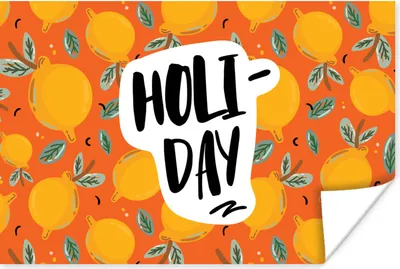 Produktbild von MuchoWow® Poster Zitrone - Sommer - Orange 90x60 cm - Schlafzimmer