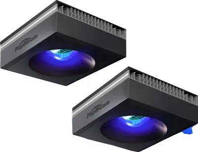Image de Lumière LED pour aquarium, spectre complet, contrôle WiFi, 2 lampes avec kit de suspension