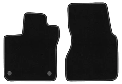 Produktbild von Velours-Fußmatten Vorne für Renault Twingo III 2014- (Schrägheck) – 2-tlg, Schwarz, passgenau – Wielganizator BASIC