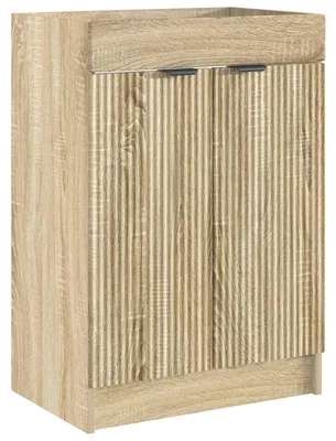 Obrázok produktu pre vidaXL Kúpeľňová skrinka pod umývadlo, dub Sonoma, 56 x 37,5 x 81 cm