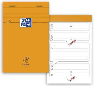 Zdjęcie produktu dla Oxford Notizblock, 74 x 105 mm, kariert, 80 Blatt, orange