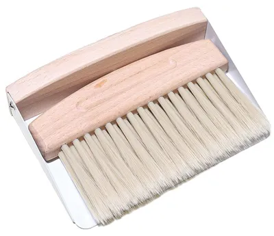 Produktbild von GIONAR Tischbesen und Schaufel – Eleganter Tischkrümelbehälter für Küche und Ess