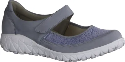 Produktbild von Waldläufer Havy 389H31-267 Orthotritt Damen Slipper, Ballerina, Leder, Hellblau - Damenschuhe Bequeme Ballerina / Slipper, Blau, leder (denver minileostretch)