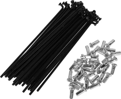 Produktbild von 36 Set 12G Fahrradspeichen 119mm Fahrradspeichen 45 Stahl Schwarz