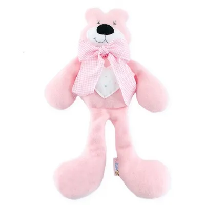 Image de BaBalu Barres d'ours en peluche fabriquées à la main, rose