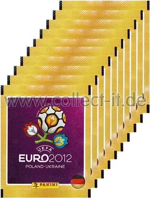 Image de Panini EM 2012 - Autocollants - 10 Sachets - Édition allemande