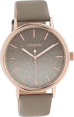 Produktbild von Oozoo Damen Armbanduhr braun taupe Analog C10937 Timepieces Lederarmband D2UOC10937