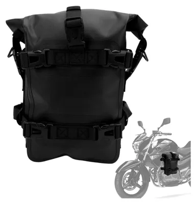 Produktbild von Universelle Motorrad-Sturzbügeltasche, 4L, wasserdicht aus TPU mit verdickten Anti-Rutsch-Pads und Schnellverschluss