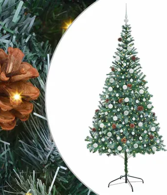 Zdjęcie produktu dla vidaXL Sztuczna choinka zielona 210 cm PVC i stal
