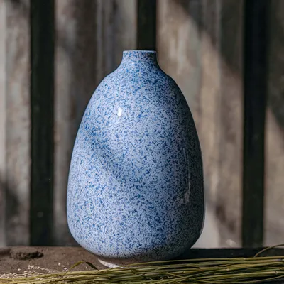 Produktbild von Vase Avik - blau: large