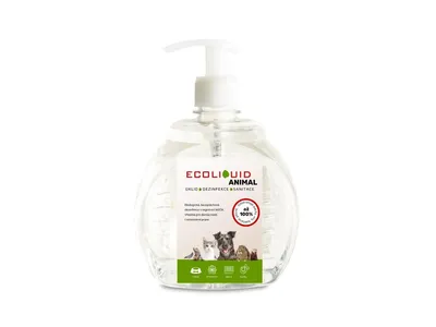 Obrázek produktu pro ECOLIQUID Animal Dezinfekce a čištění potřeb pro domácí mazlíčky, dávkovač 500 ml