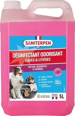 Image de Désinfectant Odorisant Cages & Litières 5l - Saniterpen