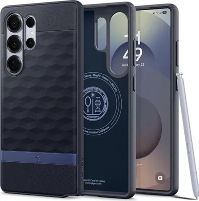 Zdjęcie produktu dla Etui Spigen Parallax Mag MagSafe TPU DO Samsung S25 Ultra Navy Violet