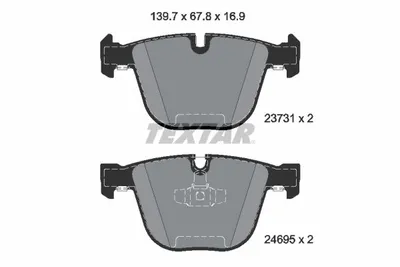 Obrázek produktu pro Bmw Zadní Brzdové Destičky F01/F02 730-730 08-