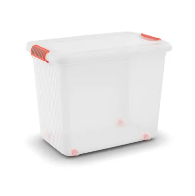 Obrázek produktu pro KIS K Latch Box, Skladovací krabice, Oranžová, Průhledná, Obdélníkový, Jednobarevný, Univerzální, Průhledná