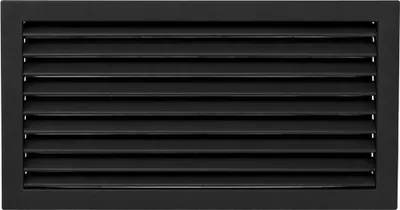 Produktbild von Lamellengitter Ventlab feststehend 450 x 240 mm, schwarz