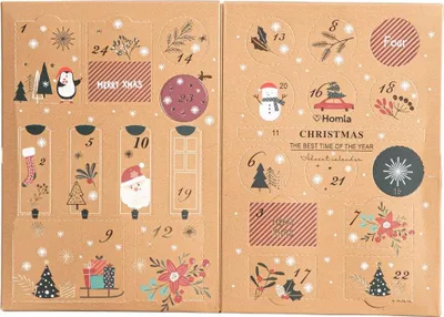 Zdjęcie produktu dla HOMLA Kalendarz adwentowy SANTA'S SELECTIONS Christmas 24 szt.