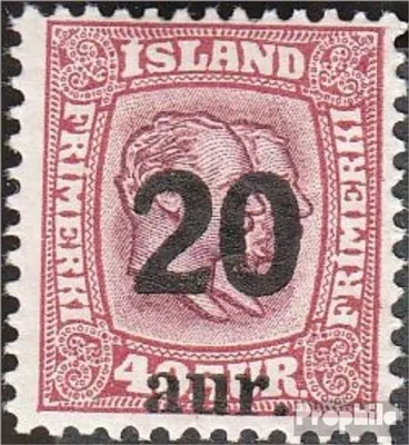Produktbild von Briefmarken Island 1921 Mi 109 postfrisch Aufdruckausgabe