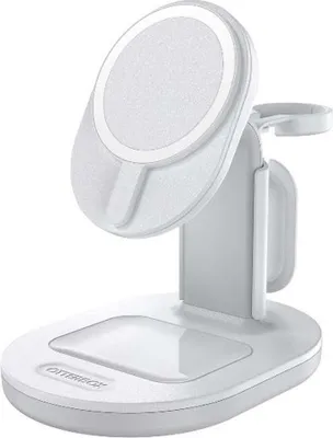 Produktbild von OtterBox Induktionsladegerät - für iPhone, AirPod, Smartwatch - 5 V Gleichstrom, 9 V DC, 12 V Gleichstrom Eingang - Eingangsstecker: USB - Proprietär - MagSafe-Technologie, Magnetisch, Resistent gegen Fingerabdrücke, Rutschfest