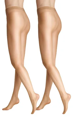 Produktbild von Hudson Damen Strumpfhosen Simply Shine 15 2-Pack 15 den cashmere 40/42