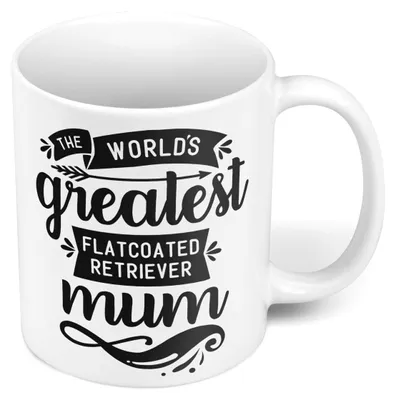 Flat Coated Retriever Mama Tasse 325 ml Keramik Geschenk