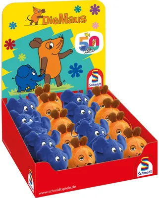 Produktbild von SCHMIDT SPIELE Schmidt Plüschball Maus und Elefant 7cm