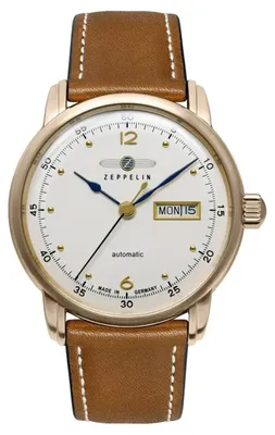 Zeppelin 9564-5 Herrenuhr Automatik Barcelona Braun/Goldfarben 1