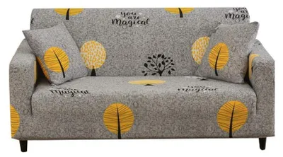 Productafbeelding van Sofa Cover Stretch - Antislip - Grijs #4 (235-300 cm)