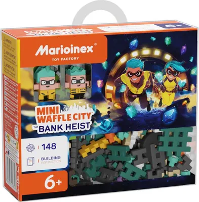 Produktbild von MARIOINEX Mini Waffle City Bausteine Banküberfall  148 Teile