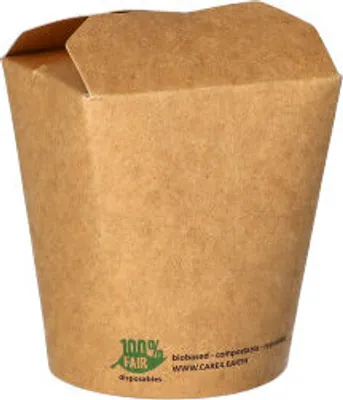 Zdjęcie produktu dla 500 Pudełka na przekąski, kartonowe kwadratowe 230 ml 7,5 cm x 6,5 cm x 5,8 cm brązowe
