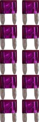 Produktbild von baytronic 10x Kfz-Flachstecksicherung Mini violett 3A