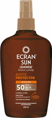 Produktbild von Ecran 8411135480674, Sonnenschutzöl, Gesicht, Haare & Körper, Spray, Feuchtigkeitsspendend, Illuminating, Jeder Hauttyp, 200 ml