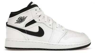 Zdjęcie produktu dla Nike Air Jordan 1 Mid Reverse Panda Black White Sneaker, Größe: 37,5