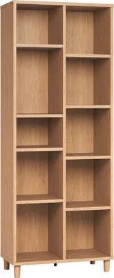 Produktbild von Regal 02, Farbe: Eiche - Abmessungen: 195 x 76 x 38 cm (H x B x T)