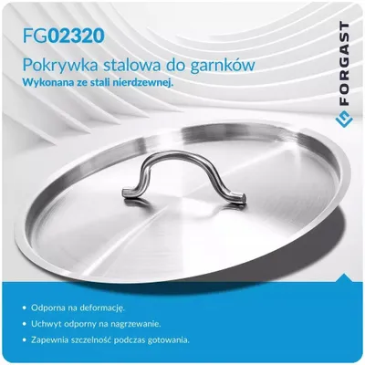 Produktbild von Forgast Edelstahl-Deckel für Töpfe 32 cm FG02320