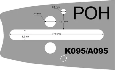 Produktbild von Führungsschiene für Husqvarna 15" 325 1,5 mm Säge K095 64 Glieder 38cm 40 45 346XP