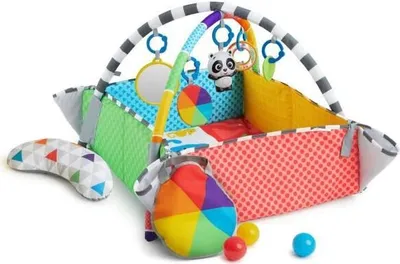Immagine prodotto di BABY EINSTEIN Patchs 5-in-1 Playspace a colori ™ palestra per attività e tappeto da gioco a forma di palla