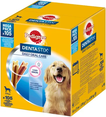 Produktbild von Pedigree Dentastix Daily Oral Care Multipack Large 15 x 7 Stück