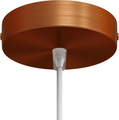 Image de Kit de rosace cylindrique en métal Creative-Cables - Conique, cuivre satiné