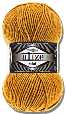 Obrázek produktu pro Alize 1x 100g příze Superlana Midi, jednobarevná, vhodná pro háčkování a pletení (2)