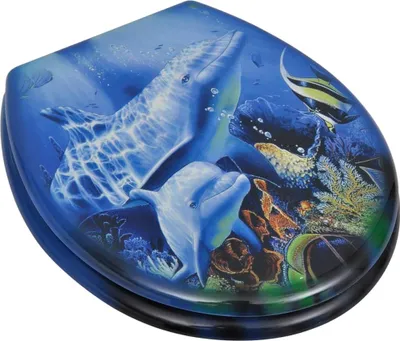 Obrázok produktu pre vidaXL Toaletné sedadlo s vekom 2 ks. MDF Dolphin