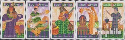 Produktbild von Briefmarken Südafrika 1999 Mi 1210-1214 Fünferstreifen (kompl.Ausg.) gestempelt Kunstfestival